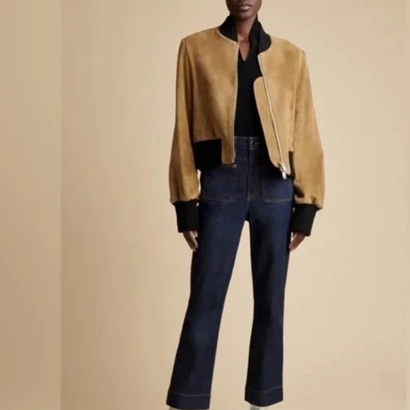 KHAITE Denim - KHAITE Dark Blue Ankle & Cropped Jeans